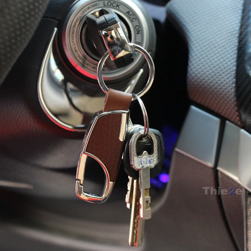 Автомобильный Стайлинг модный креативный Кожаный брелок украшение аксессуары