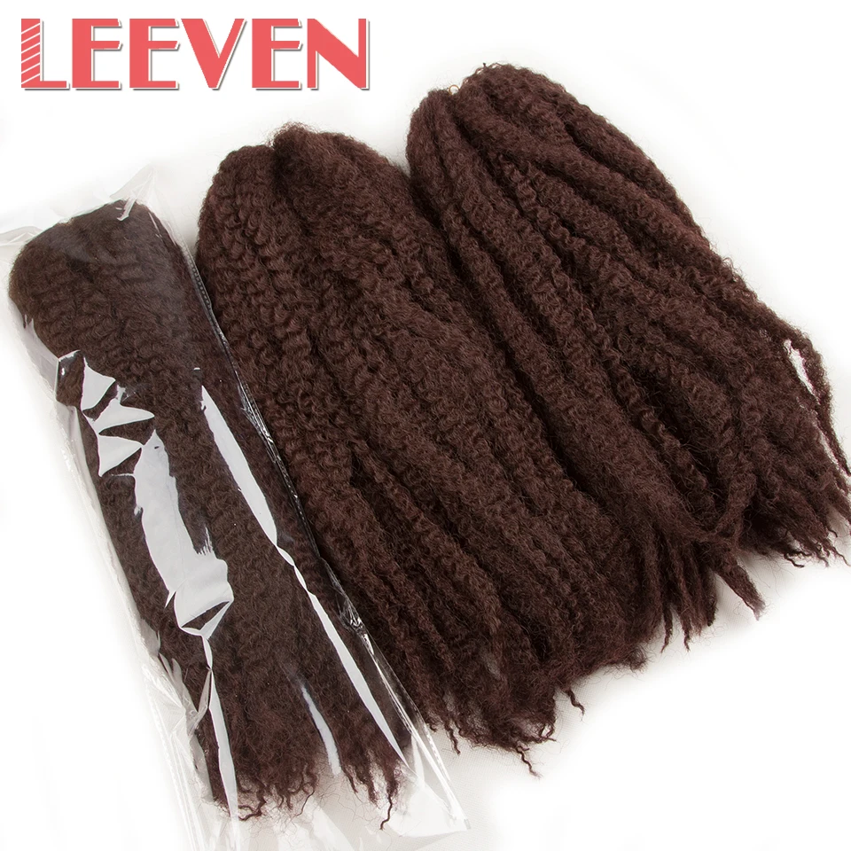 Женские косы для наращивания волос Leeven черные из высокотемпературного волокна 18