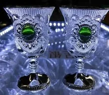 6 шт. бокалы для вина из тибетского серебра 100% пробы|brass decor|brass cupbrass wine goblet |