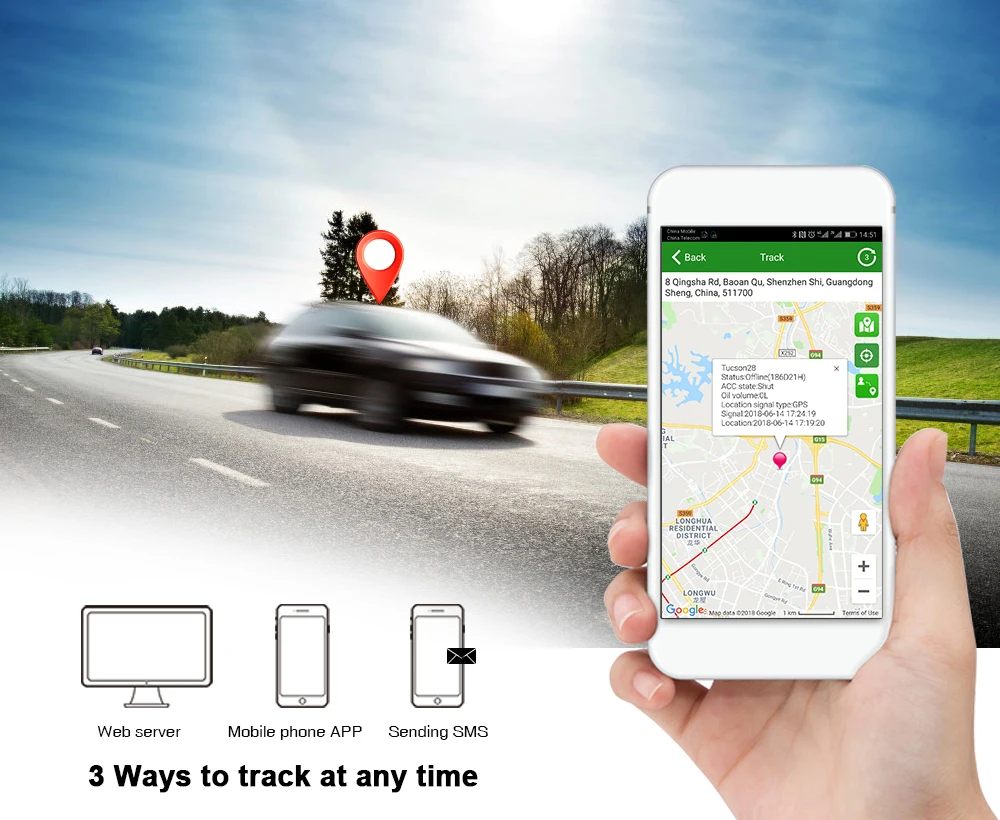 Prazata мини gps трекер Автомобильный gps трекер для автомобиля Мотоцикл GSM в режиме реального времени дистанционное отключение масла gps локатор Движение Сигнализация бесплатное приложение