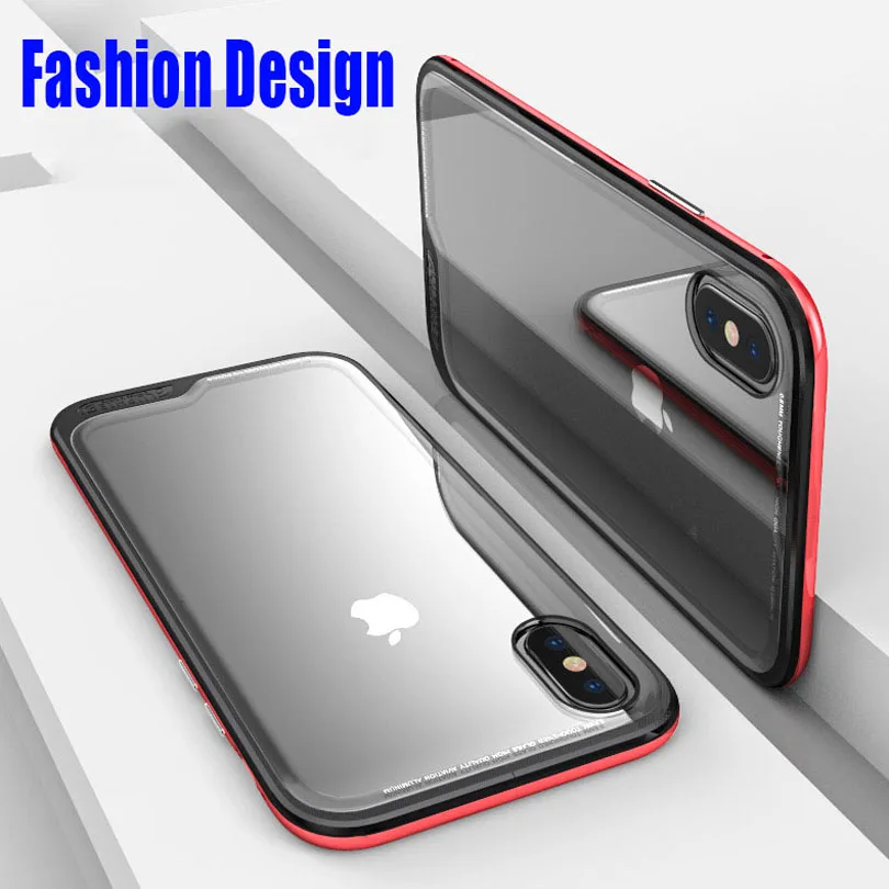 Для iPhone X Case Оригинальный Роскошный Алюминий металлический каркас + 9 H Стекло