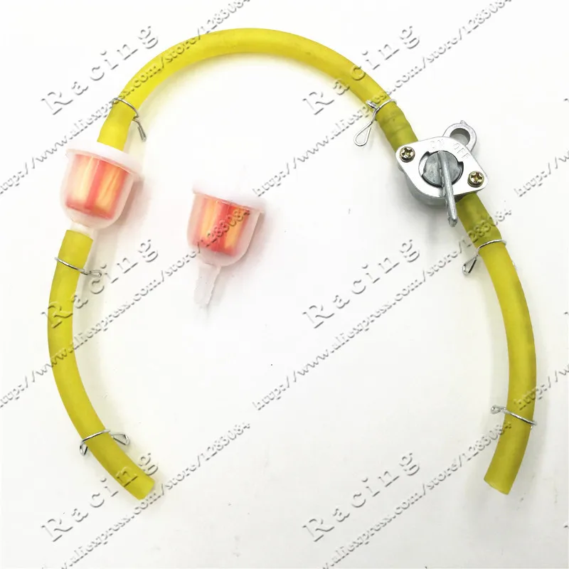 Топливный Кран Wtih газовый шланг топливный фильтр для 47cc 49cc китайский мини
