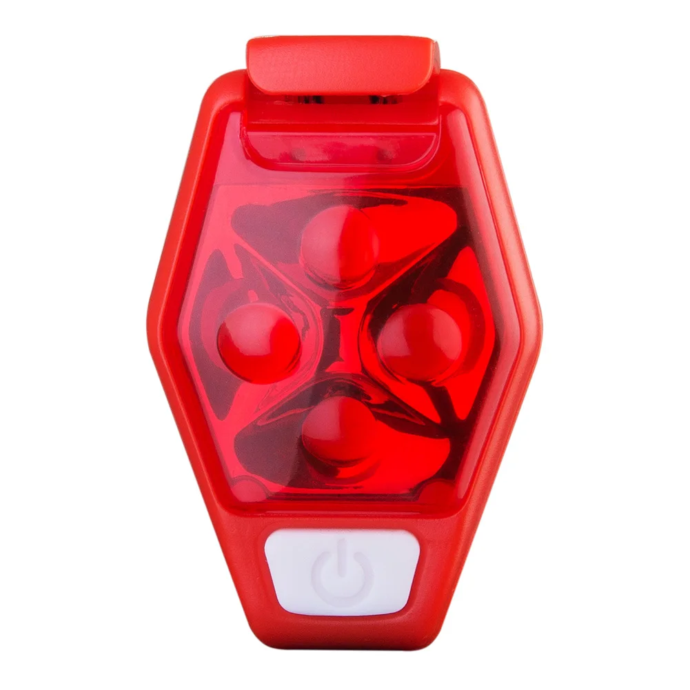 Red AONIJIE 4077 IPX4 Водонепроницаемый ночных пробежек светодиодная предохранительная лампа с зажимом стробоскоп для бегуна Jogger ошейник велосипедиста - Цвет: Red