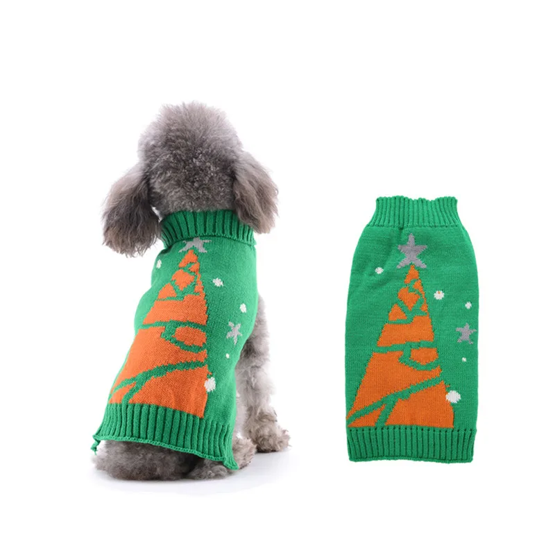 Рождественская одежда для домашних животных DOGGYZSTYLE красный свитер собак джемпер