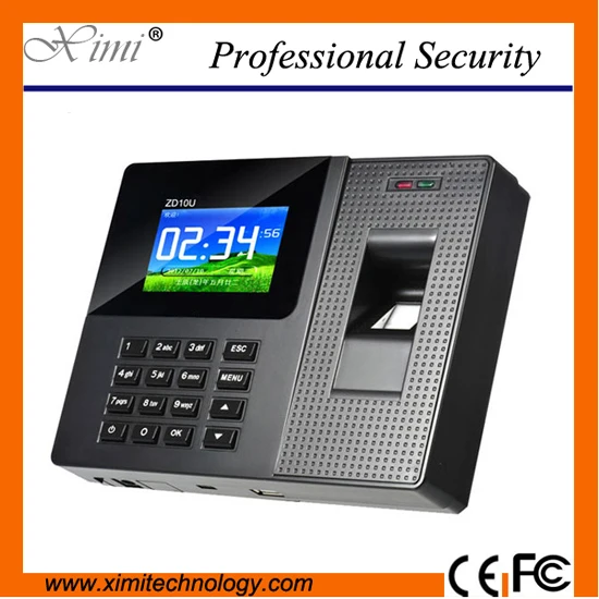 Низкая цена Фингерпринта цветной экран 800 пользователей отпечатков пальцев