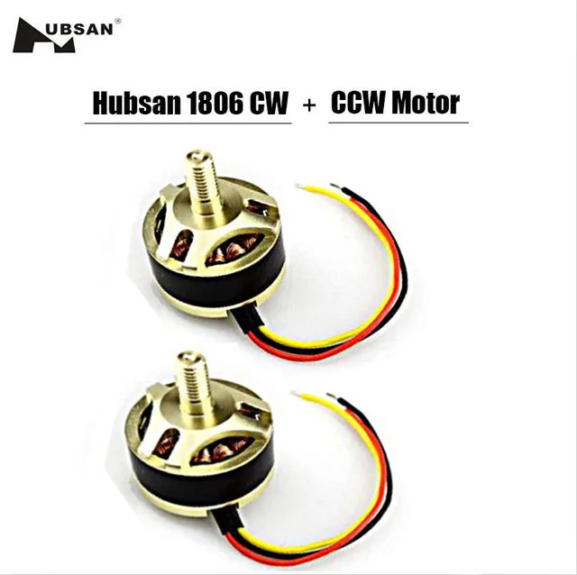 Оригинальный бесщеточный двигатель hubsan 1806 1650kv ccw + cw детали для x4 h501s h501c
