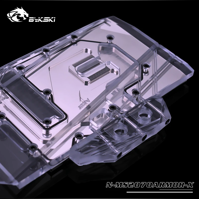 Bykski GPU cooler fit GeForce RTX2070 ARMOR 8G OC VGA блок водяного охлаждения rgb/rbw light N-MS2070ARMOR-X