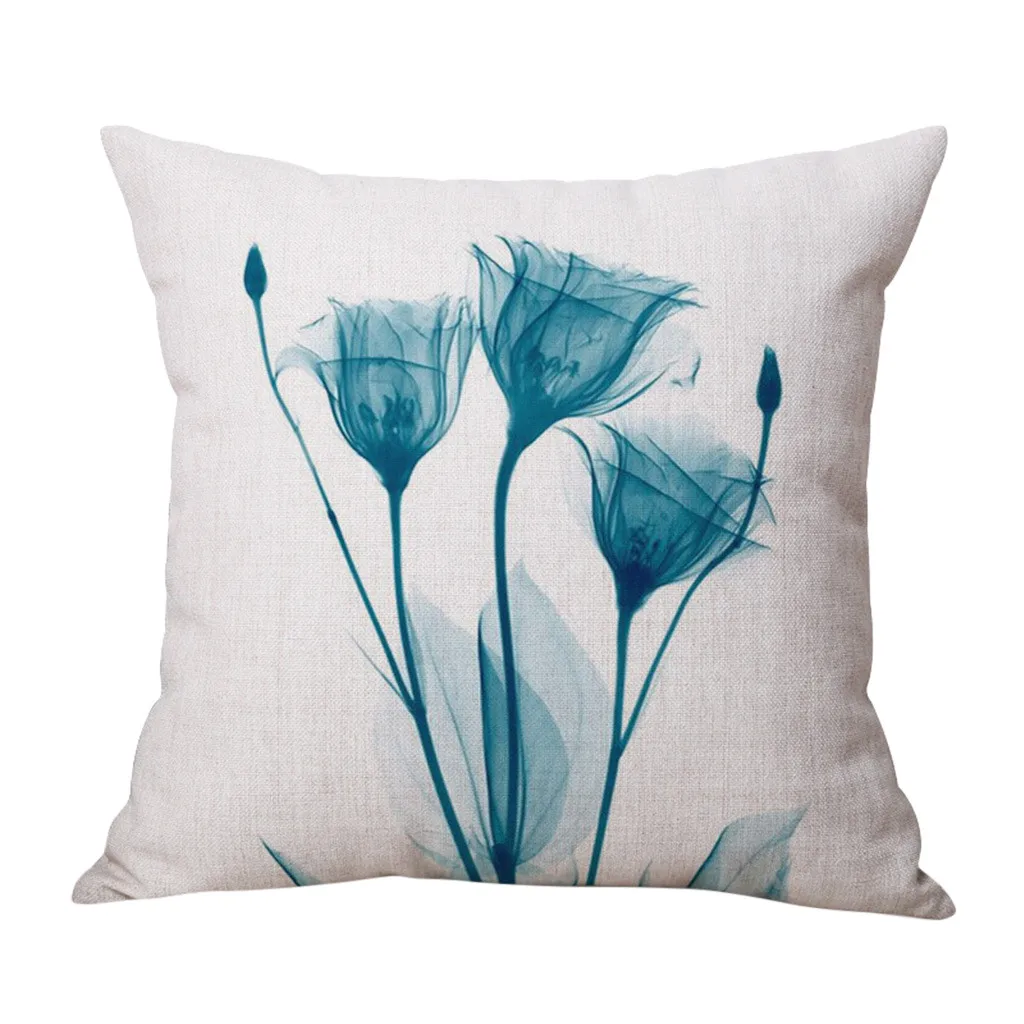 Чехол для подушки Ouneed с модным цветочным принтом Мягкий на подушку стула almofada Home