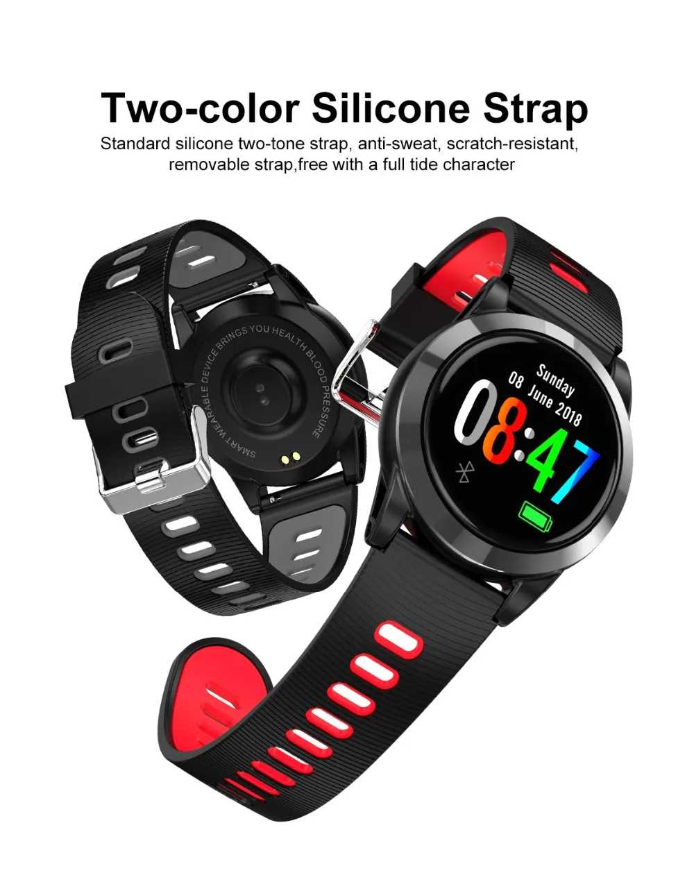 Smart Watch Men Women Waterproof Blood Pressure Smart Wrist Watches Digital Pedometer Bracelet Fitness Tracker For IOS Android