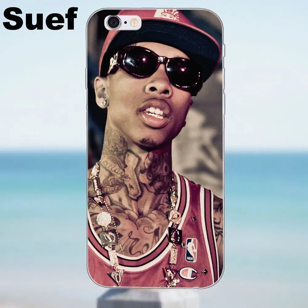 Suef мягкий чехол для мобильного телефона Tyga iPhone 4 4S 5 5S 5C SE 6 6S 7 8 Plus X Samsung Galaxy A3 A5 J1 J3 J5