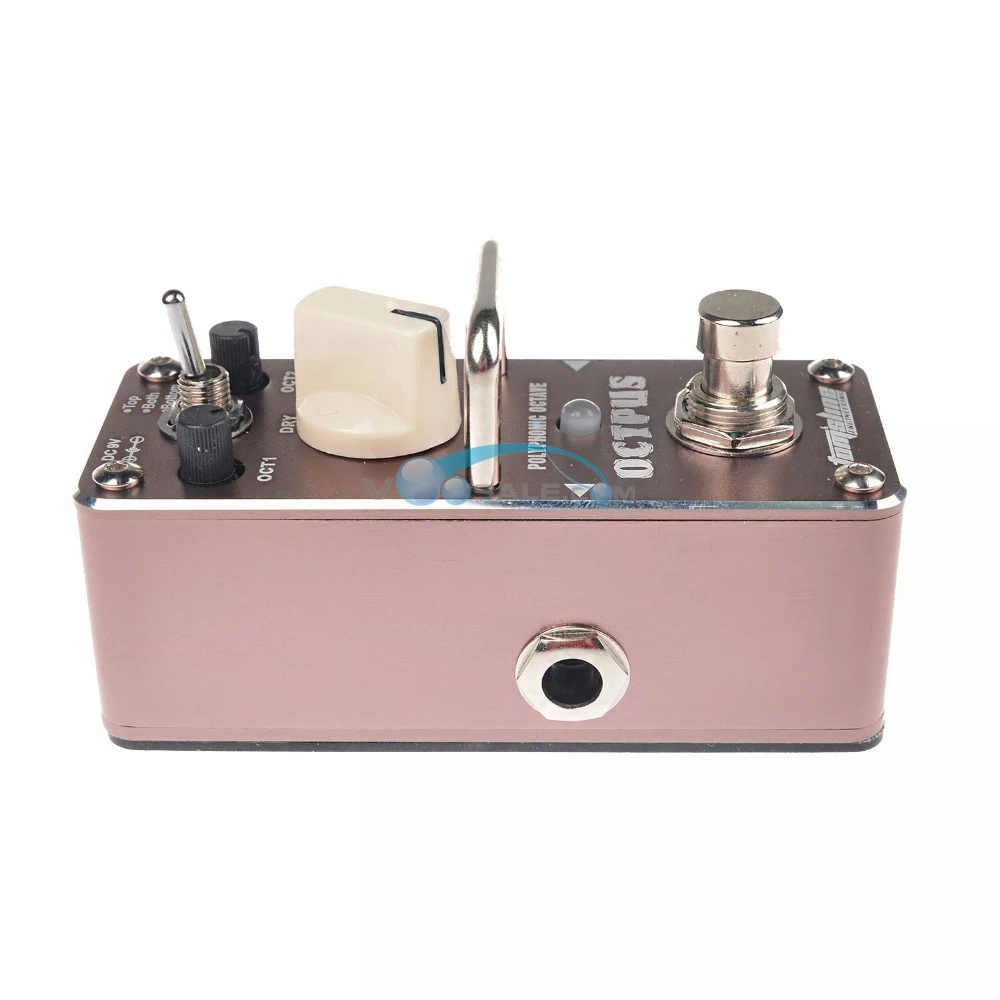 Aroma AOS-3 Octpus Polyphonic Octave Electric Mini Digital Guitar Pedals Aluminium Alloy True Bypass Accessories | Спорт и