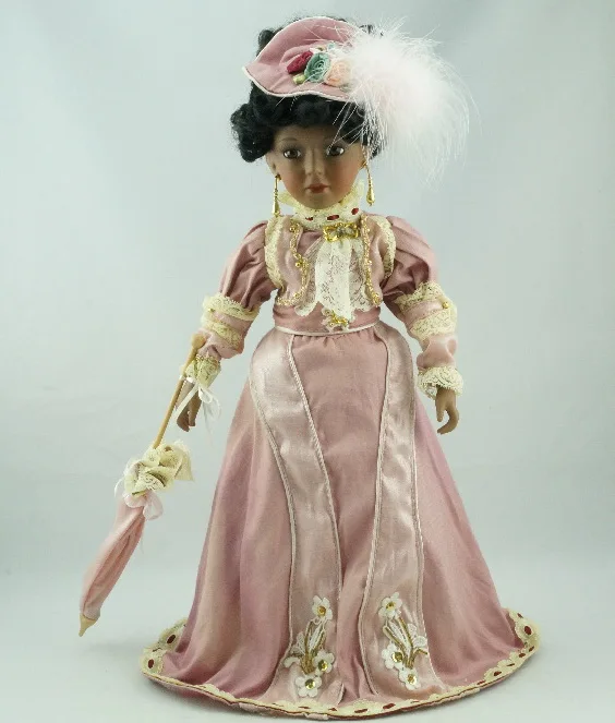 Cosette Новая Домашняя коллекция розовое платье ангельская фарфоровая кукла