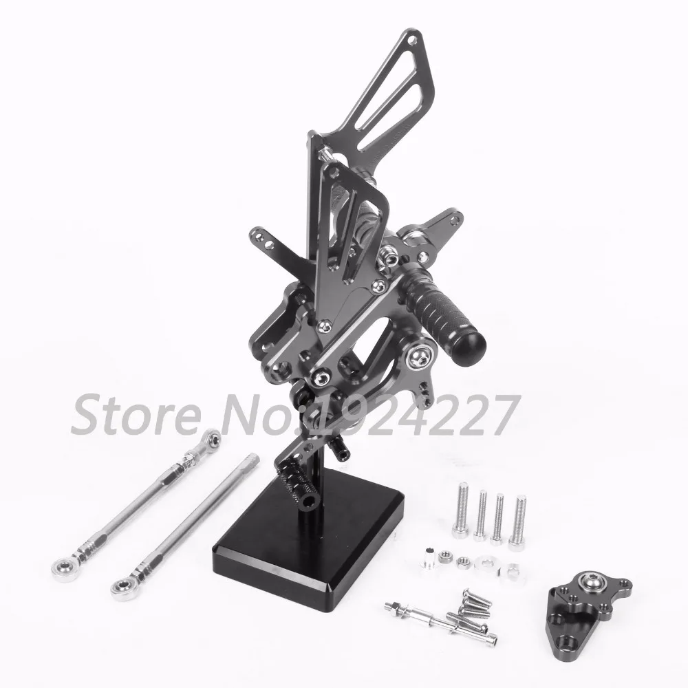 8 видов цветов CNC Rearsets для Honda CBR600RR CBR 600RR 2007 2016 задний комплект мото регулируемые