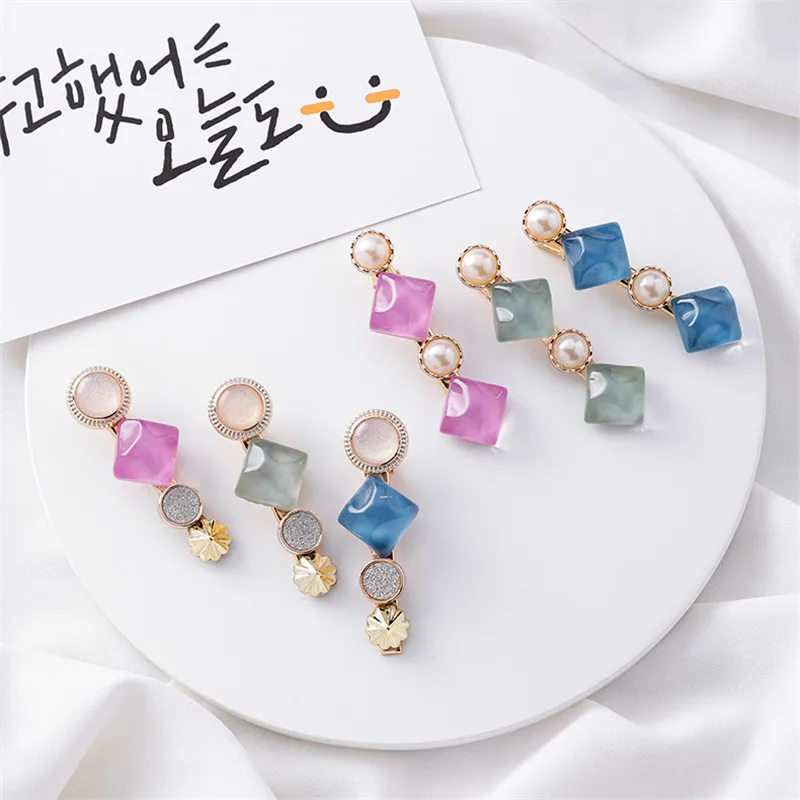 2020 модная металлическая заколка для волос золотого цвета с жемчугом Заколка