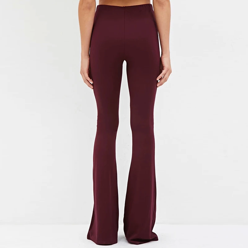 Женские OL Pantalon Femme удобные эластичные сапоги с колокольчиком снизу стретчевые