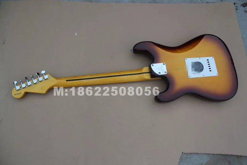 stratocaster стиль cs санберст электрогитары с st024 звезда inlay