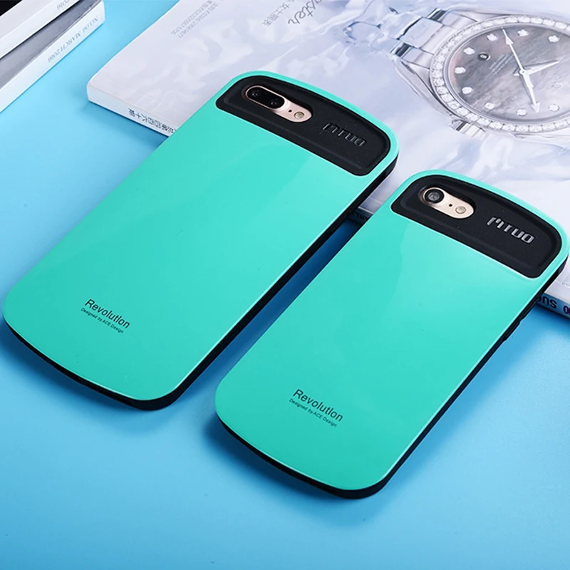 Роскошный Ультратонкий чехол Cyato для iPhone 8 из поликарбоната + силиконовый с полным