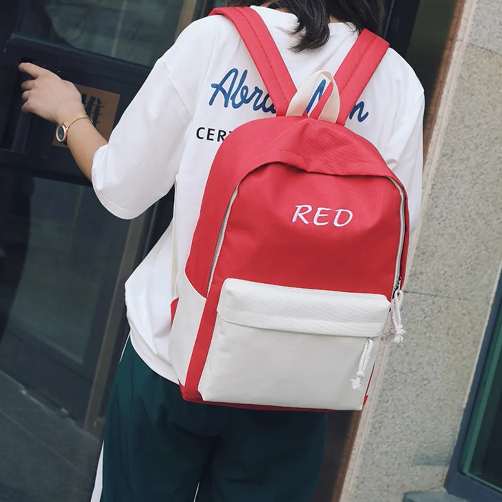 Модный рюкзак для пары школьная сумка путешествий с буквенным принтом походная