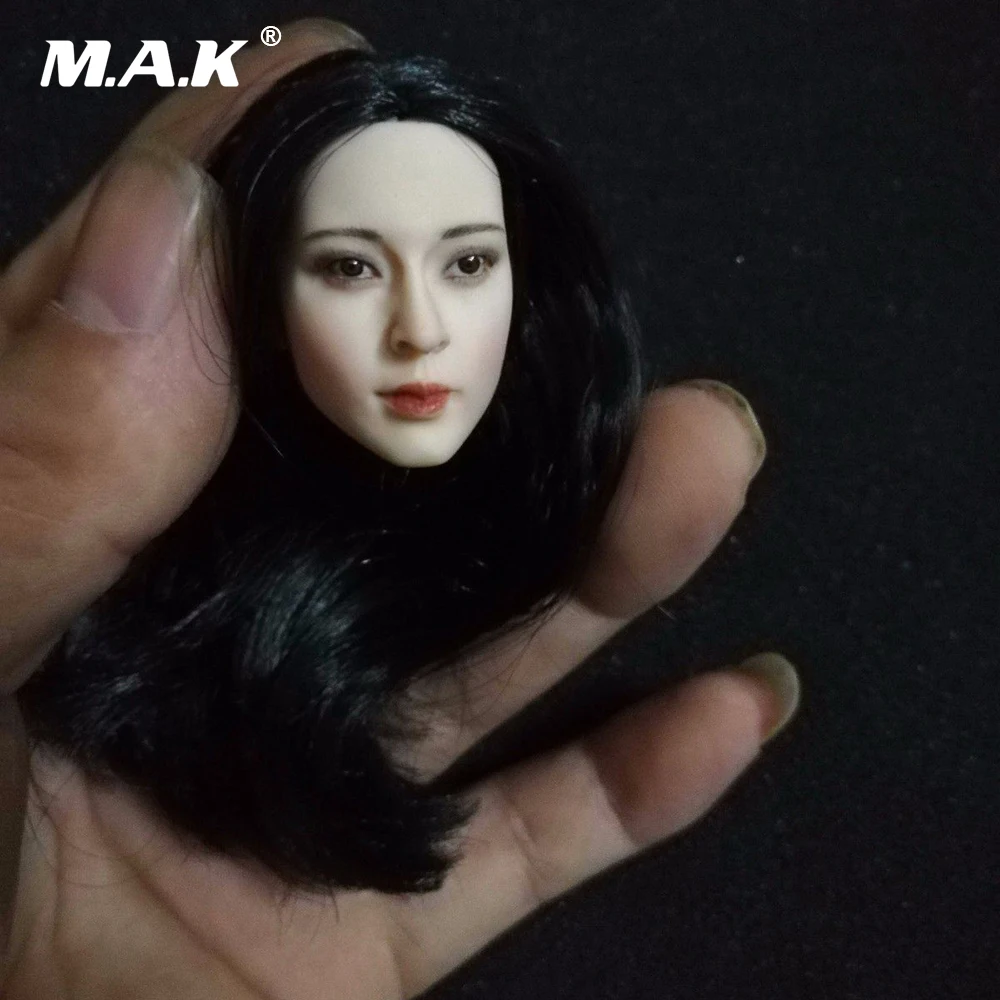 

1/6 Scale Asia Beautiful Female Head Sculpt Ghost Story Wang Zuxian Head Carving Model Toys for 12 inches Pale PH Figure Body