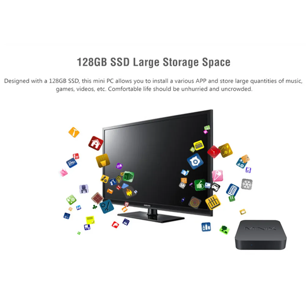 Minix NEO J50C-4 мини-ПК Intel Gemini Lake Pentium J5005 Windows 10 Pro 4 ГБ/32 ГБ+ 128 Гб SSD расширяемый ТБ WiFi BT4.1 телеприставка