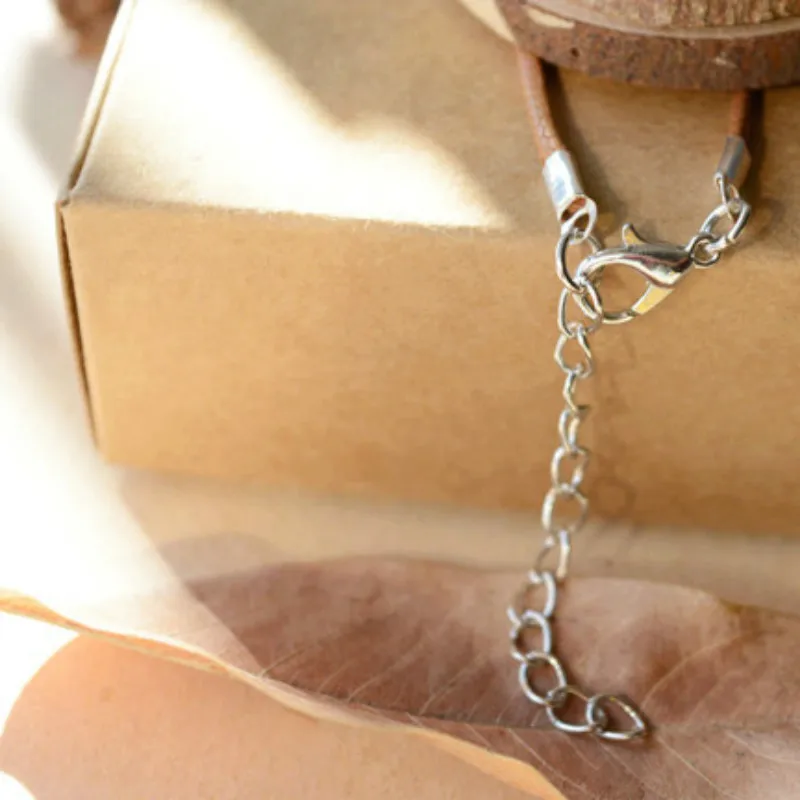 Эпоксидная цепочка ручной работы с мухомором натуральным цветком Длинные