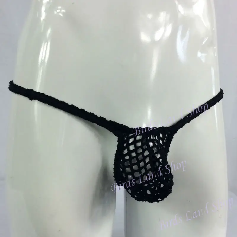 Пикантные мужские стринги нижнее белье черная большая сетка g4039|mens thong underwear|sexy man