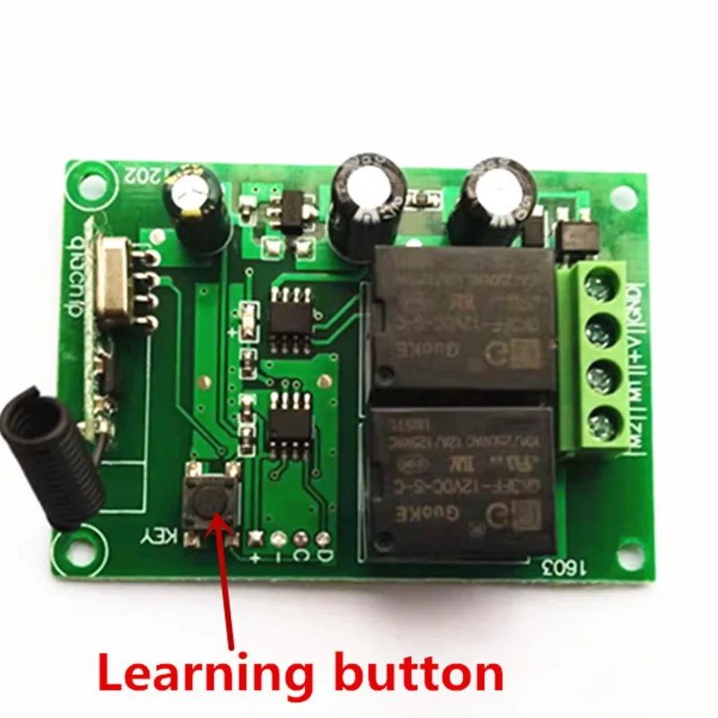 Беспроводной пульт дистанционного управления Переключатель 433 МГц DC12V RF релейный