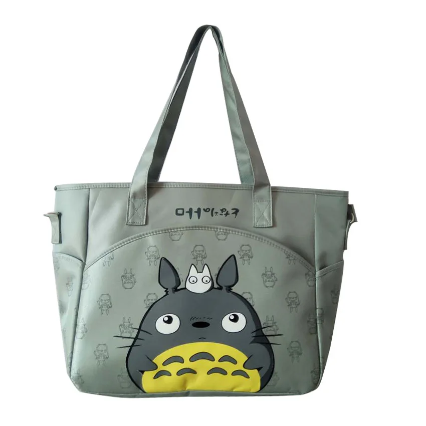Женская дизайнерская Холщовая Сумка Totoro на плечо, сумка для покупок, Студенческая женская сумка на плечо