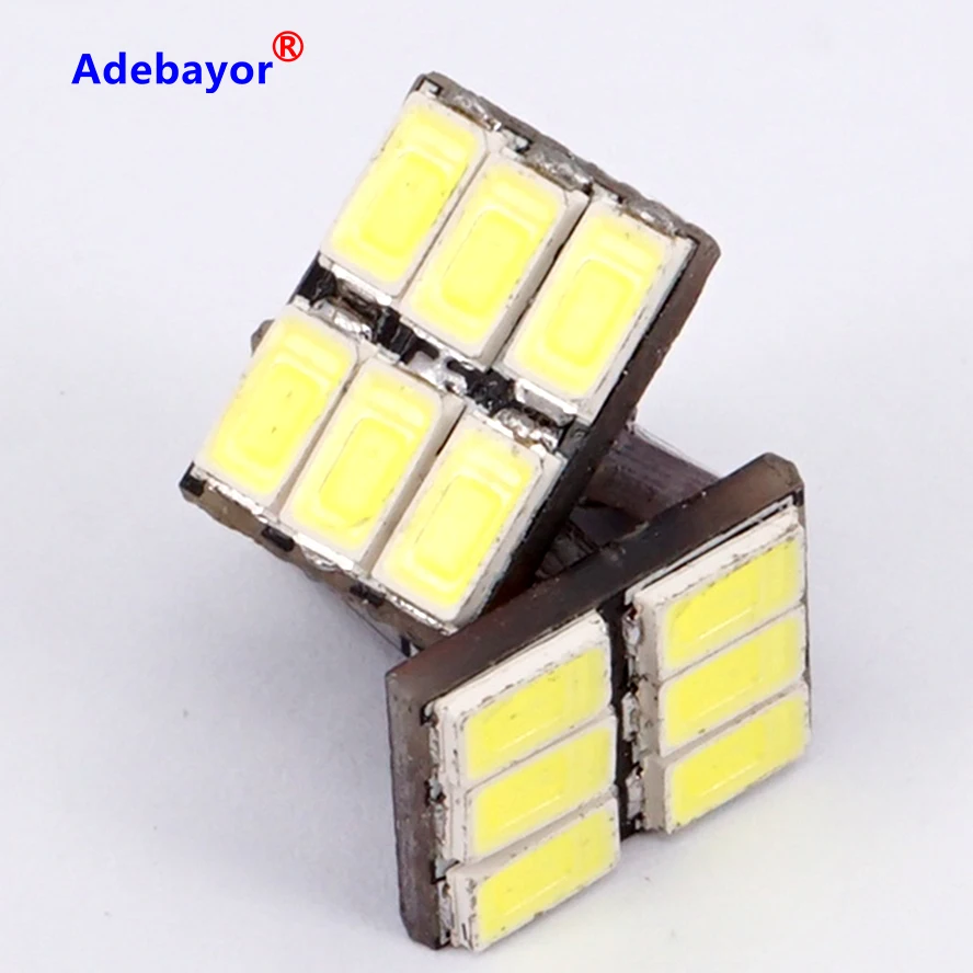 100 X T10 w5w печатная плата без ошибок 168 194 5630 5730 6smd светодиодный SMD Светодиодная