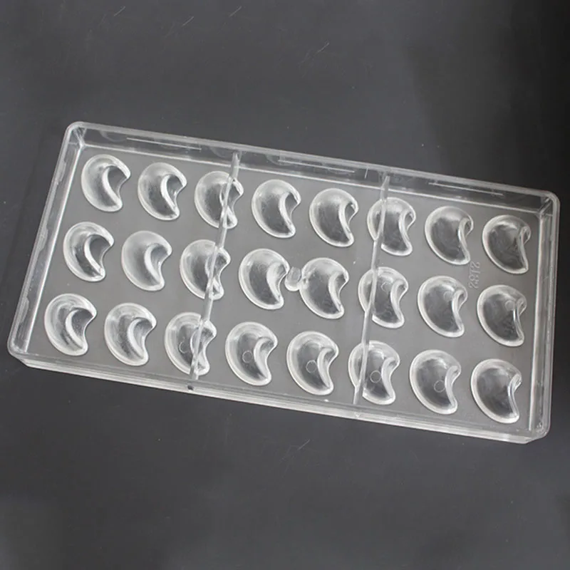 Высокое количество Кухня DIY формы в форме Луны шоколадные пластиковые пресс для