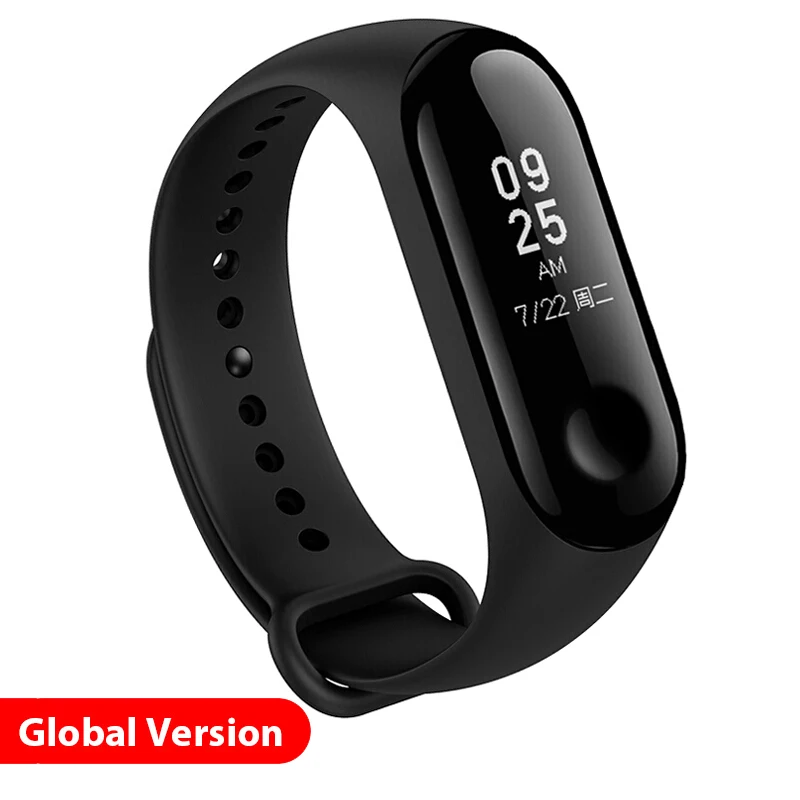 Оригинальный Xiaomi mi Band 3 band Smart Tracker мгновенное сообщение 5ATM водонепроницаемый OLED