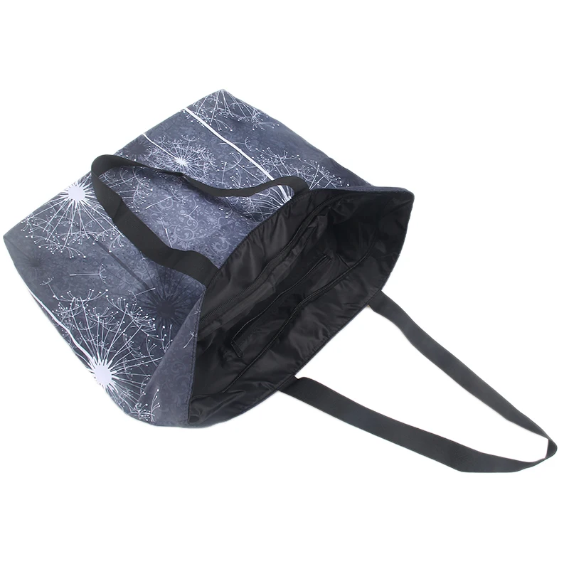 Мягкая складная сумка-тоут фиолетового цвета женская сумка для покупок пляжная