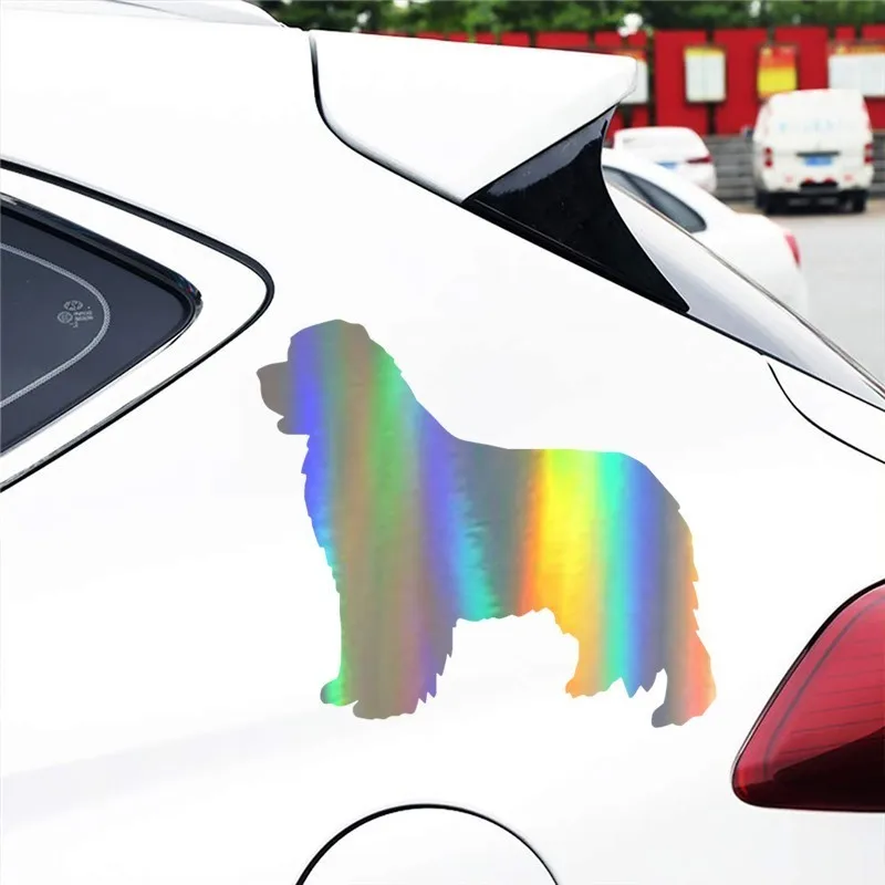 Car Sticker Vinyl 22.9*20.3cm Newfoundland Dog Window Glass Decorative Stickers Lovely Wall Motorcycle Decals Black/Silver/Laser |
