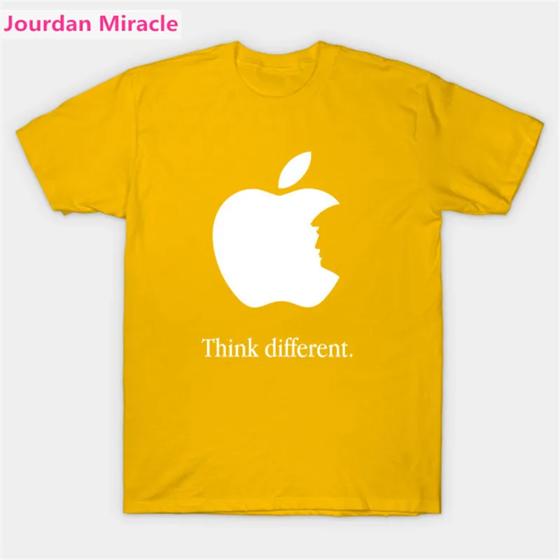 Мужская футболка с принтом Дональда Трампа повседневная Приталенная