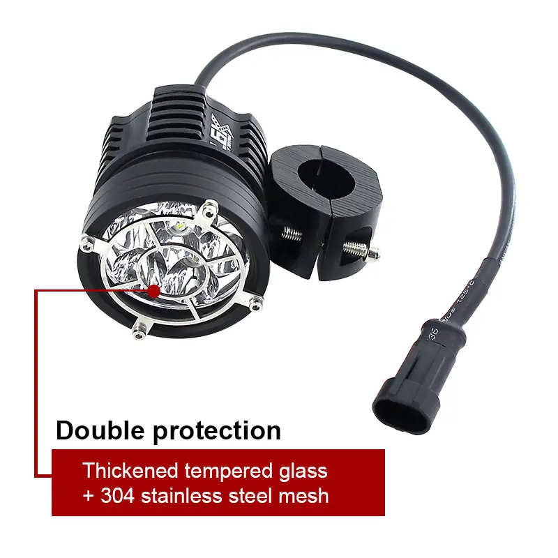 Feu antibrouillard auxiliaire LED pour motos, lampe de conduite, pour YAMAHA BMW R1200GS/ADV K1600, 12000lm