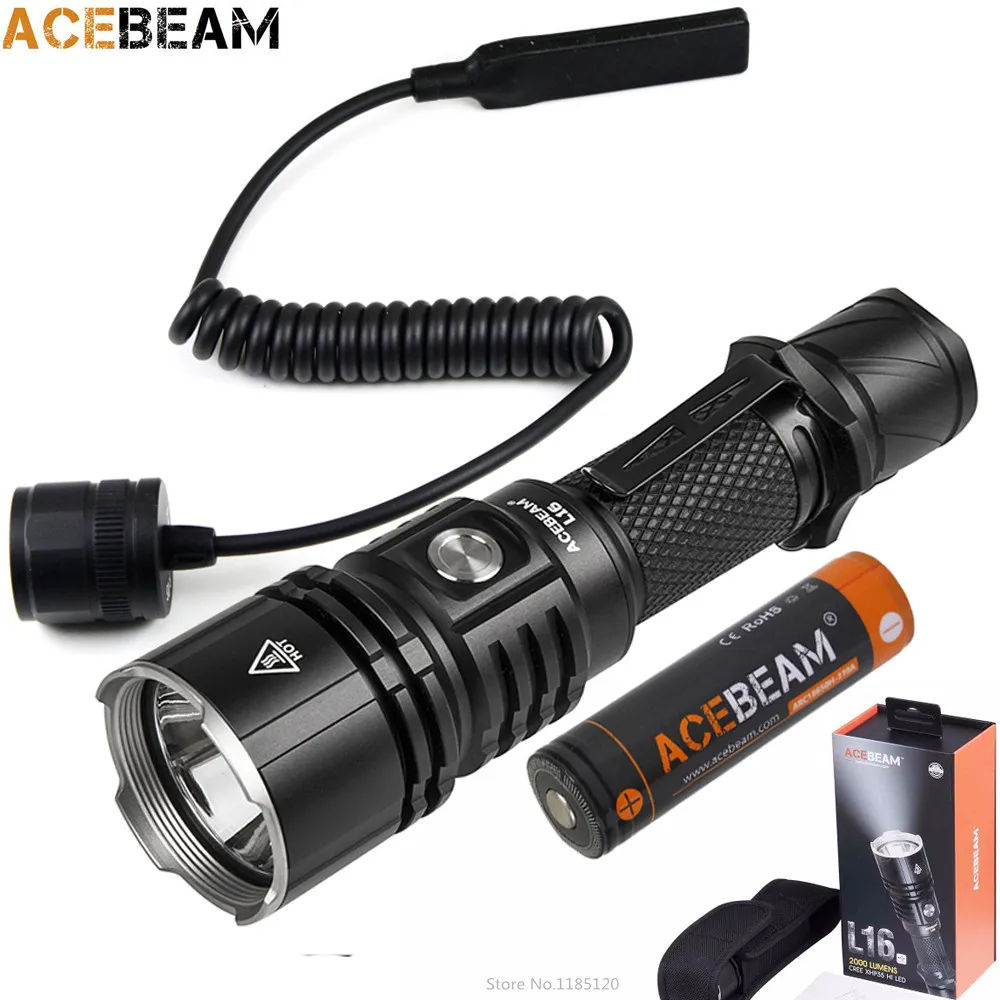 ACEBEAM L16 тактический фонарь XHP35 HI светодиодный max.2000LM лазерного луча 603 м