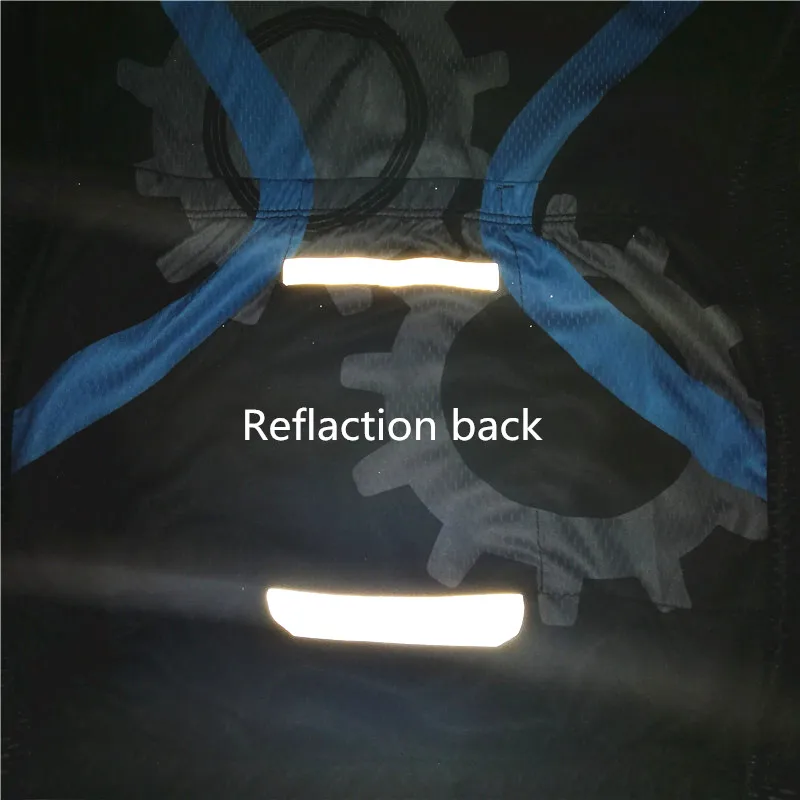 Светоотражающие велосипедные майки короткие дышащие и быстросохнущие