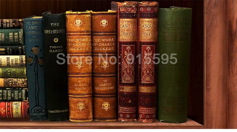 Пользовательские 3D фото обои Papel де Parede Фреска Ретро книжный шкаф книжная полка 3D гостиная фон настенная живопись украшение дома