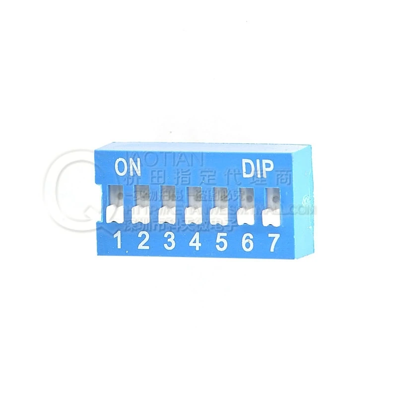 7 P DIP переключатель позиционный тумблер 2 54 мм синий (10 шт.)|switch dip|switch switchswitch toggle |