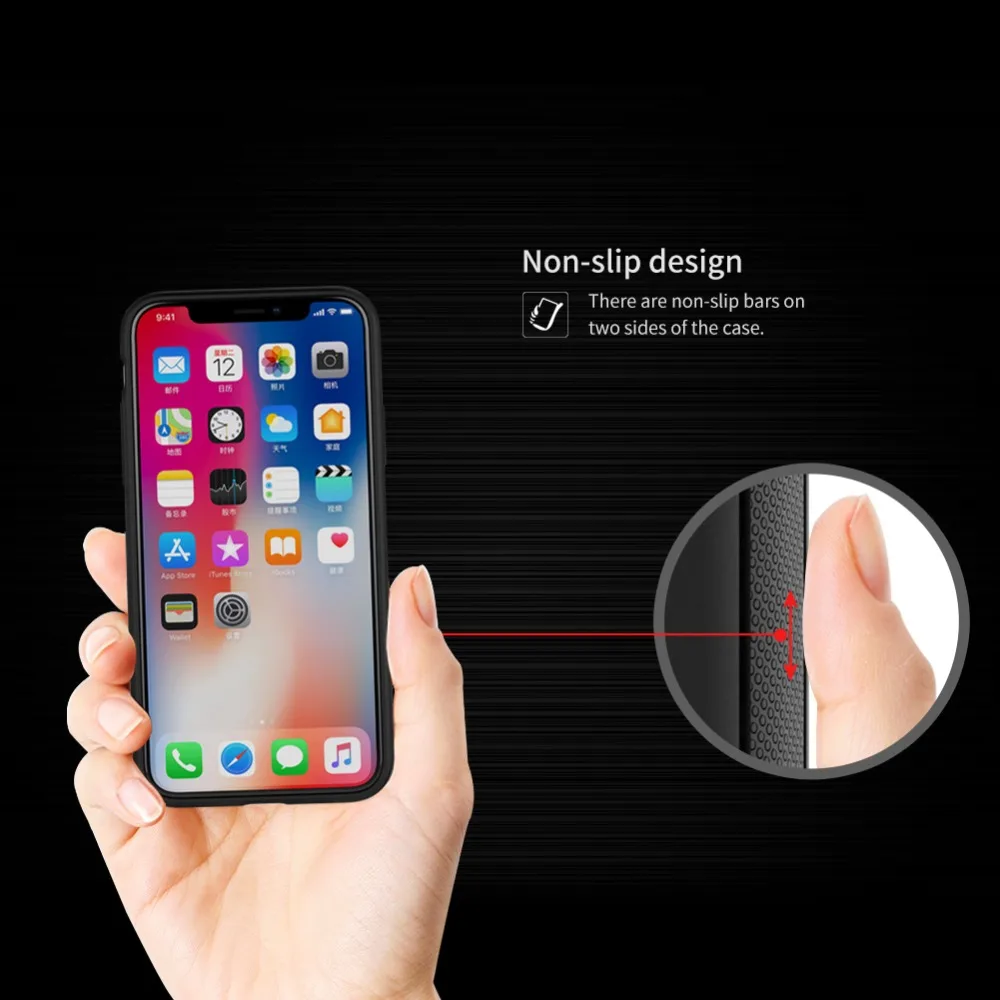 Чехол для iPhone XS X Nillkin Magic, магнитный автомобильный держатель, роскошный, натуральный, ТПУ, для iPhone X XS, адсорбция, Nilkin, чехол для телефона