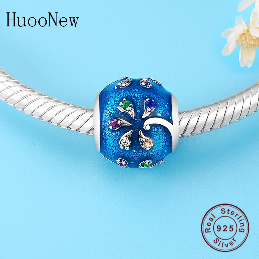 925 пробы Серебряный чайник бусины "Улыбка" подходят к оригиналу Pandora очаровательный браслет осенние украшения браслет подарок Pulsera Berloque DIY