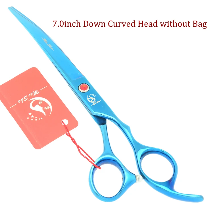 HB0125 no Bag Профессиональные ножницы для ухода за домашними животными Meisha, 7 дюймов, прямые ножницы для стрижки и истончения, изогнутые ножницы для ухода за собакой HB0117 - Цвет: HB0125 no Bag