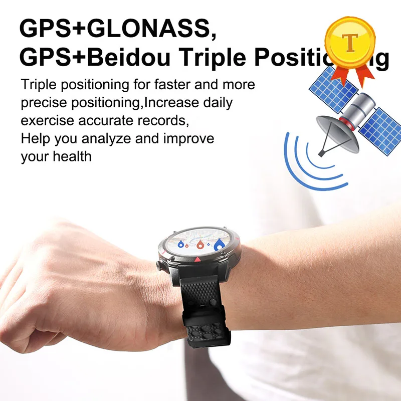 Лучшие продажи здоровые GPS Смарт наручные часы телефон saat плавать