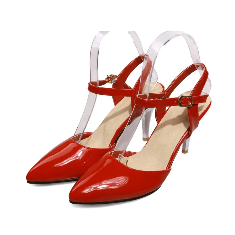Женская обувь; zapatos mujer; женские туфли-лодочки на высоком каблуке; chaussure femme; Sapato Tacon Valentine; 1392 - Цвет: Красный