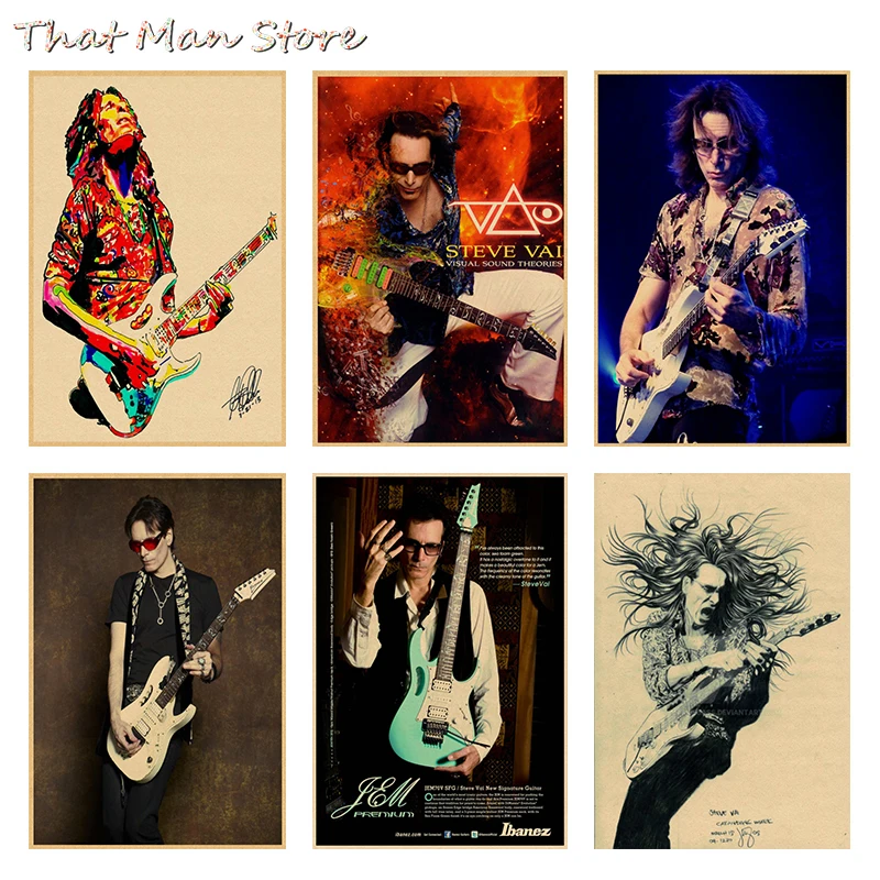 Винтажный Ретро рок браслет STEVE VAI музыкальная гитара матовый крафт бумага