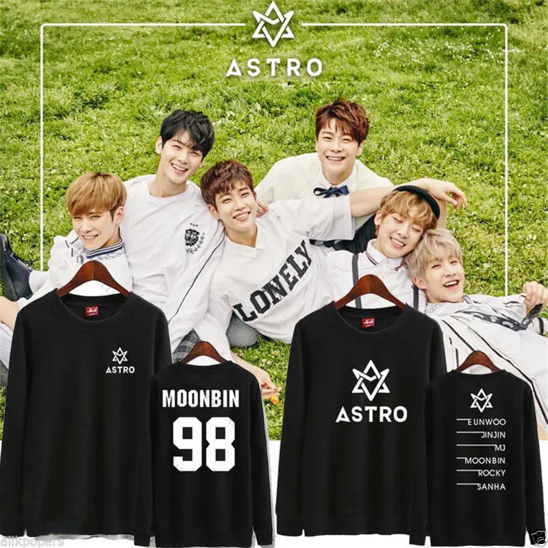 Allkpoper KPOP ASTRO толстовки с капюшоном с буквенным принтом свитшоты Пара Толстовка Harajuku корейский спортивный костюм EUNWOO джемпер JINJIN MJ MOONBIN