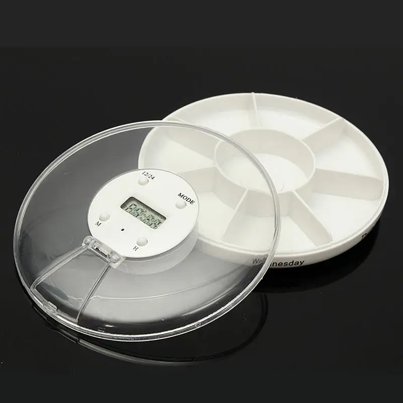 Портативная Медицинская мини коробка на 7 дней органайзер для купюр с таймером 5