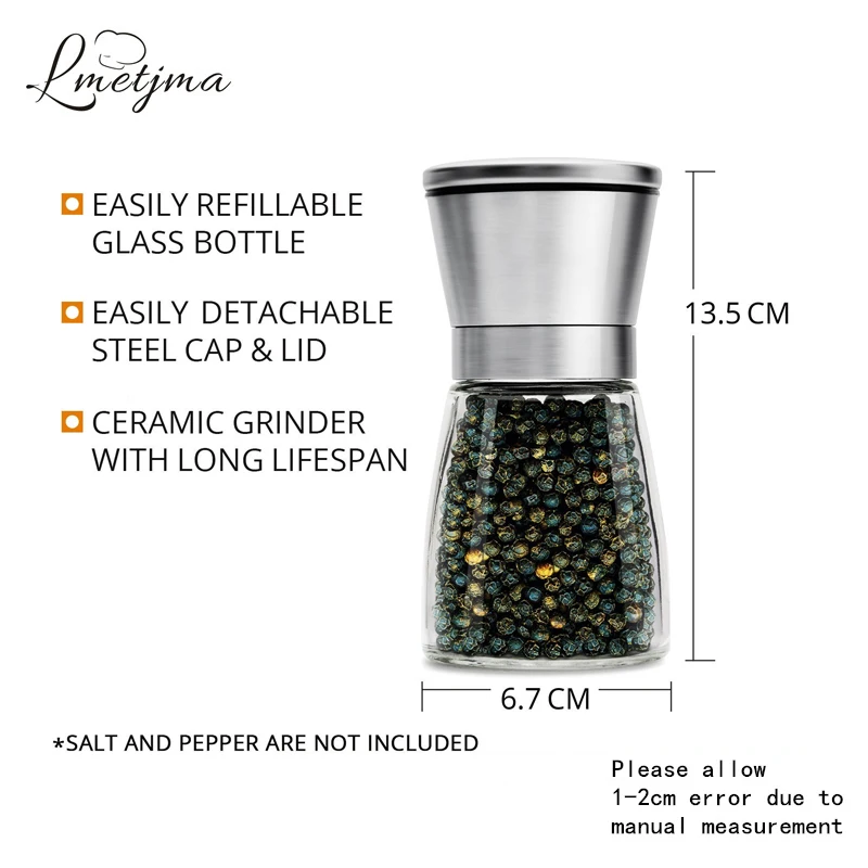 Мельница для перца LMETJMA Premium LK0004 мельница из нержавеющей стали с подставкой