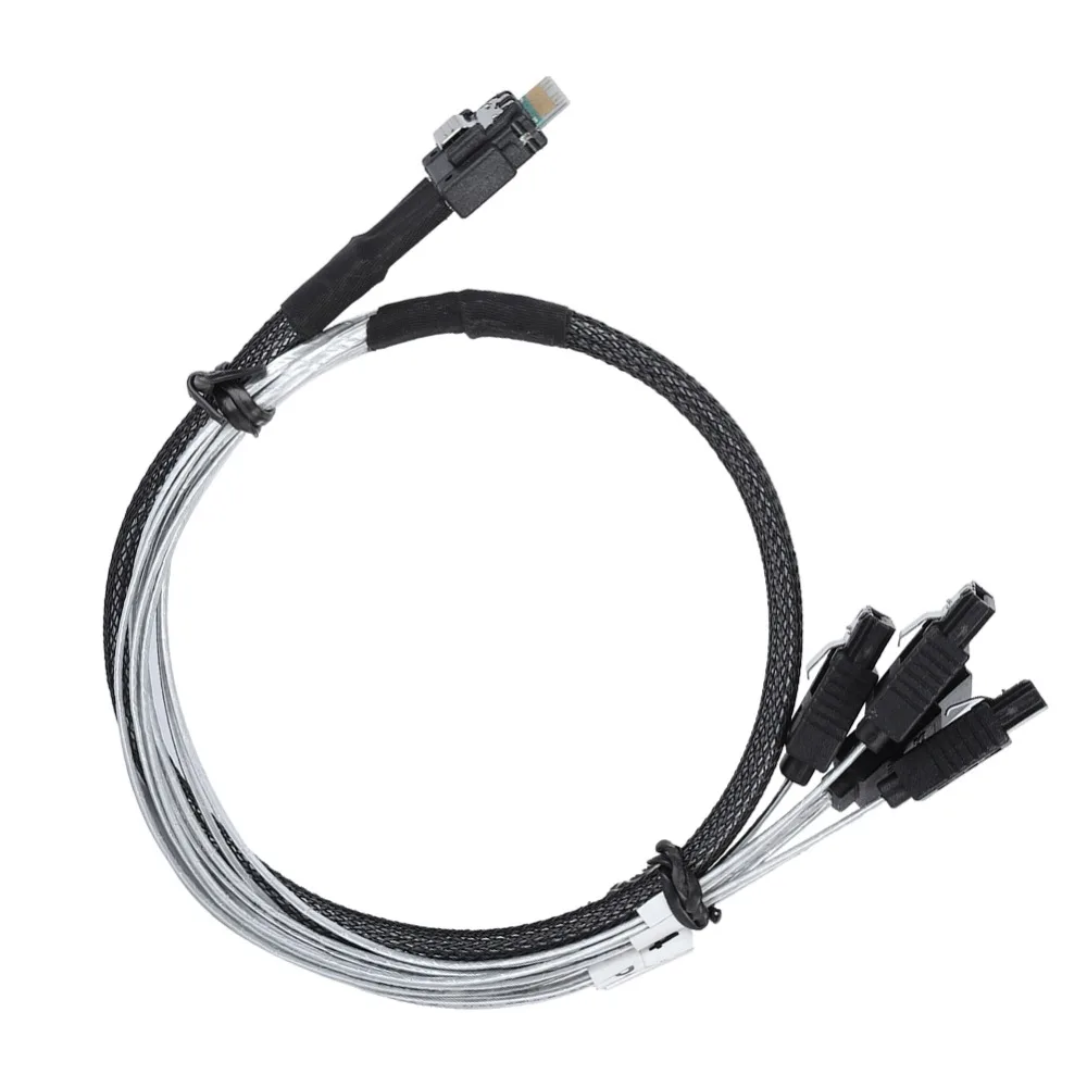 

Cabledeconn Mini SAS38P SFF-8654 to 4SATA Data Fast Data Sync Transmission Cable 0.5m-1Meter