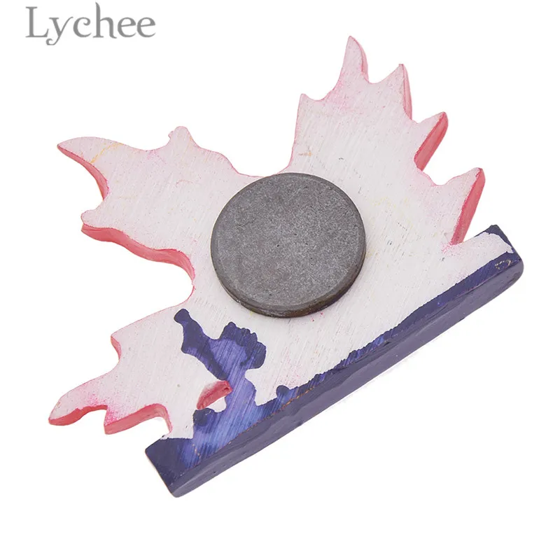 Магнит на холодильник Lychee Канадский кленовый лист из смолы магнитные наклейки